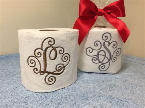 monogrammed toilet paper